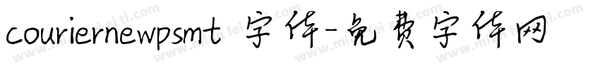 couriernewpsmt 字体字体转换